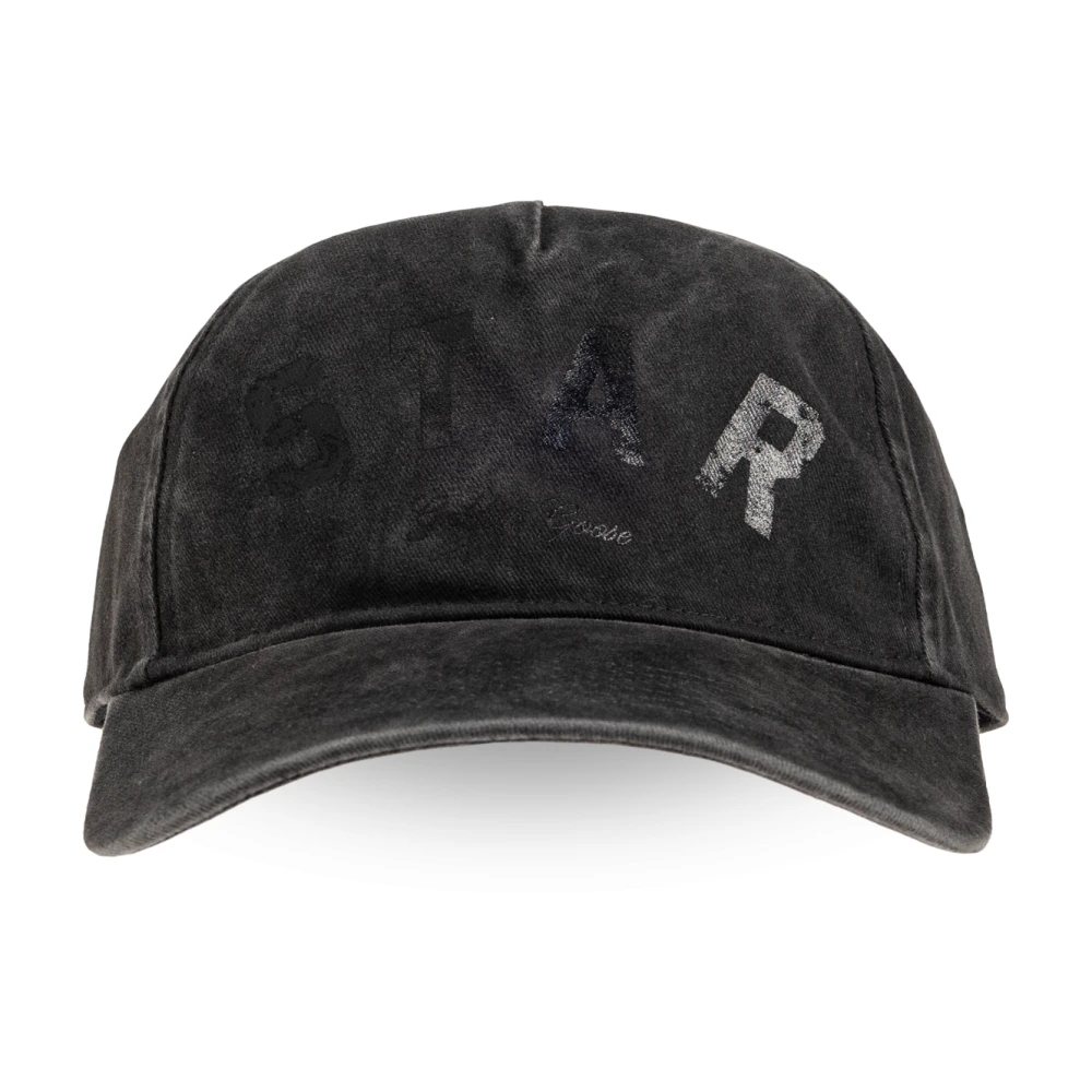 Golden Goose Mannelijk Grijs Accessoires Heren, One Size, Katoen, Star Baseball Cap