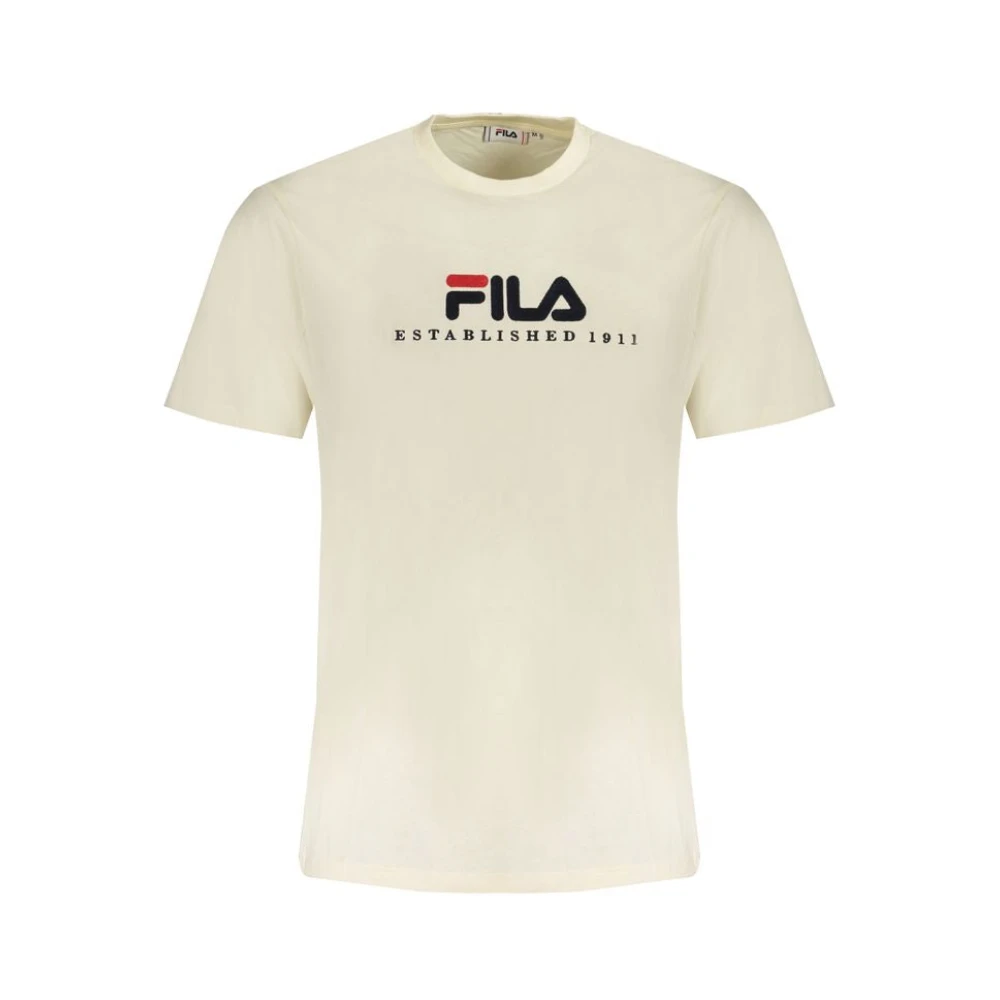 Fila Beige Katoenen Heren T-shirt Beige Heren