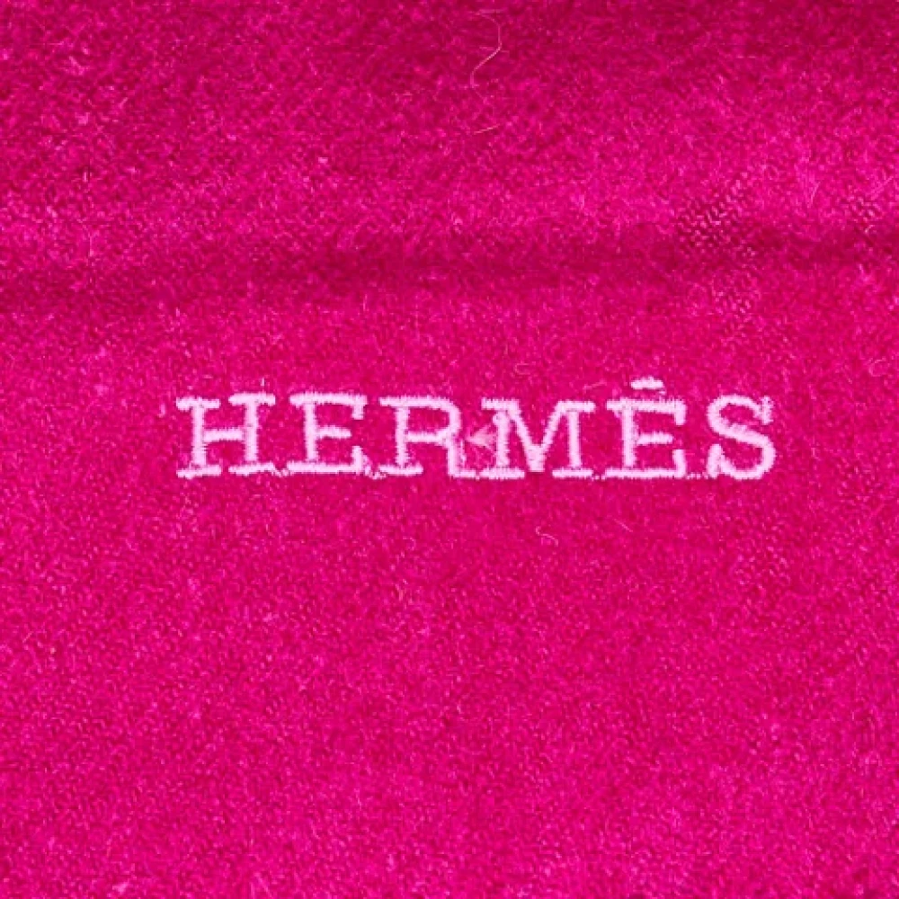 Hermès Vintage Pre-owned Cashmere scarves Pink Dames