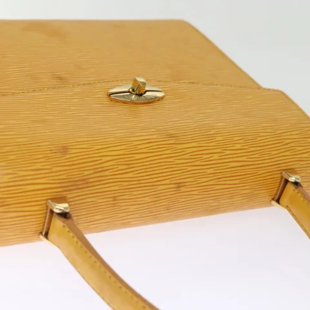 Louis Vuitton Vintage Pre-owned Leather handbags Yellow Dames