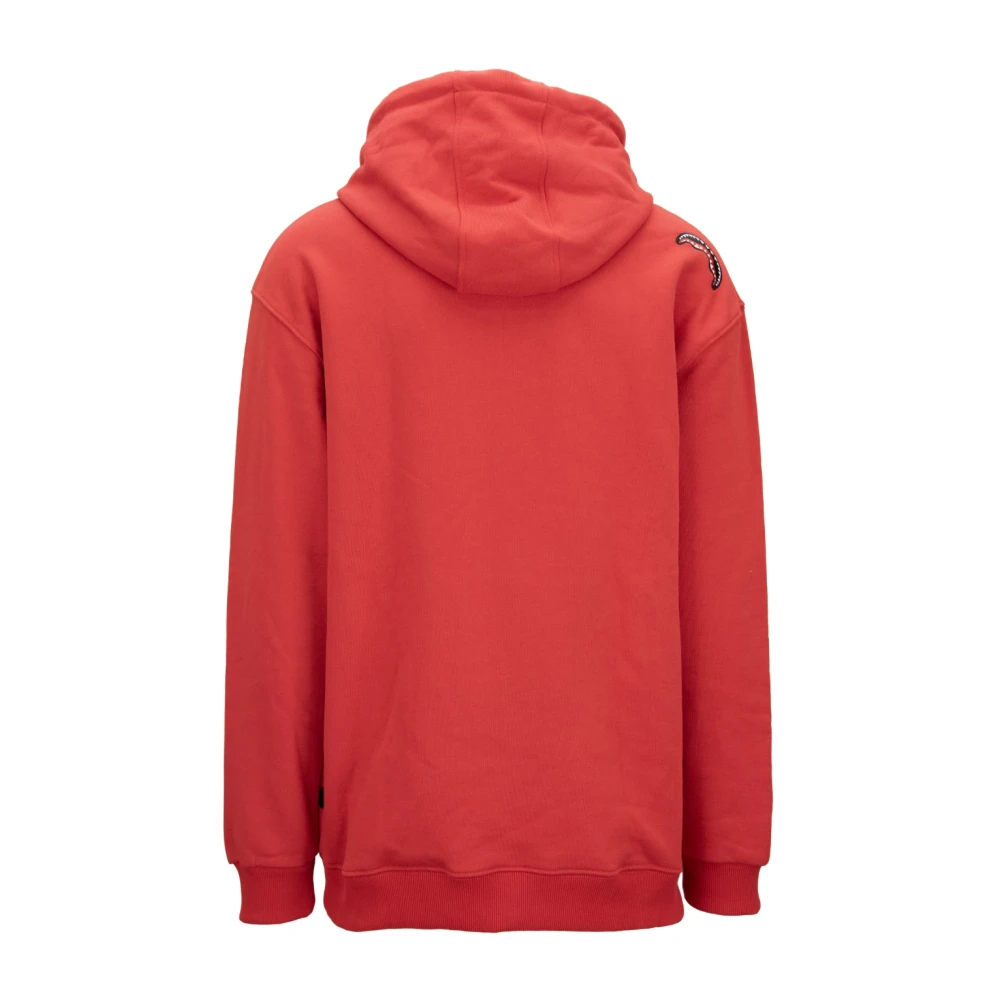 Sprayground Hoodie met ritssluiting zak Red Heren