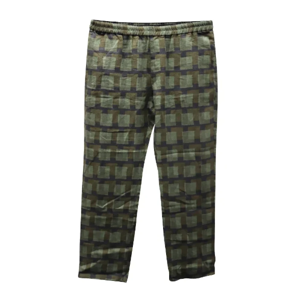 Dries van Noten Pre-owned Fabric bottoms Green Dames