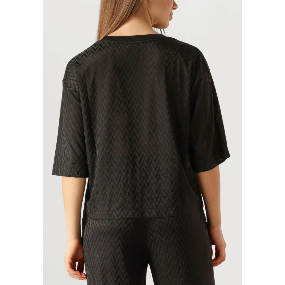 MOS MOSH Zwarte Tee Tash O-Ss Soni Black Dames