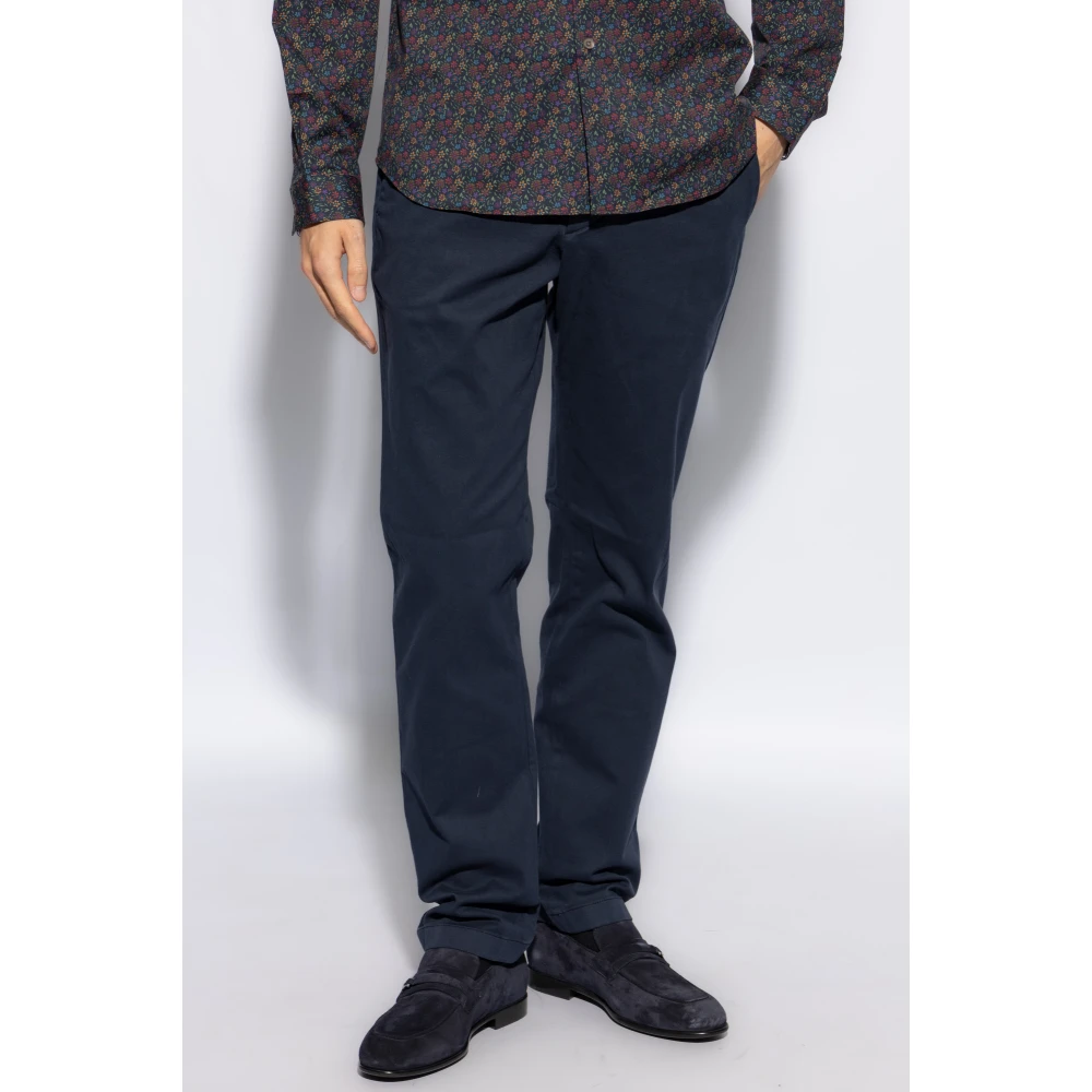 PS By Paul Smith Broek met logopatch Blue Heren