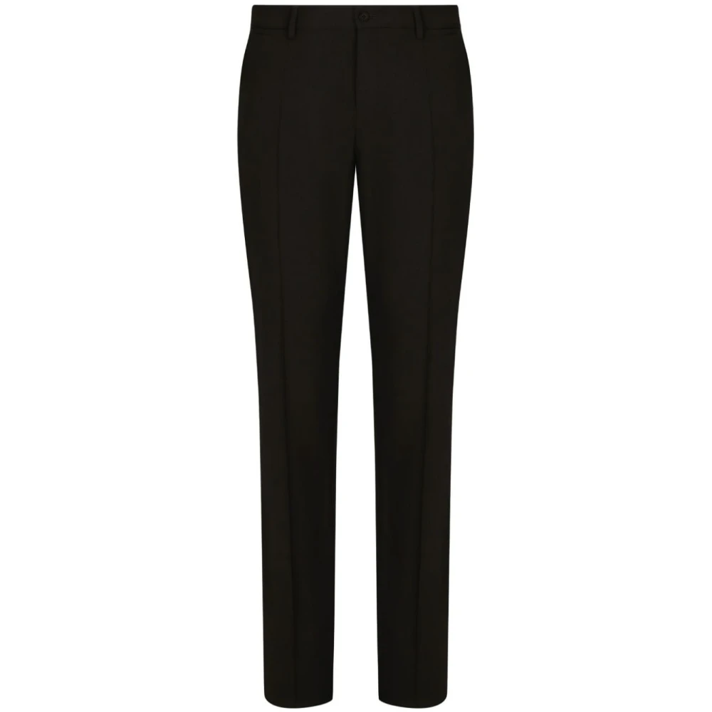 Dolce & Gabbana Men's Black Suit Trousers, 2XL, Slim Cut Trousers