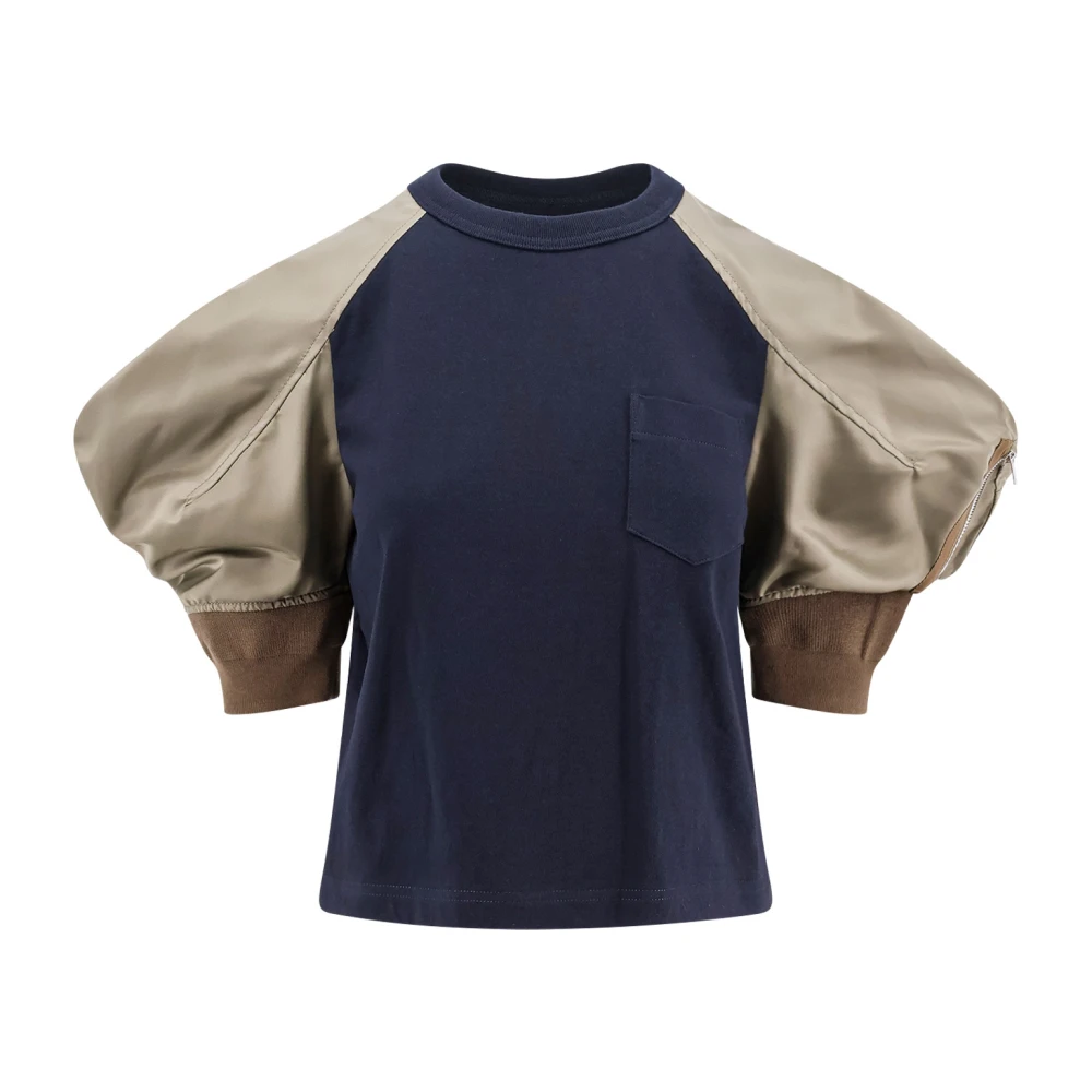Sacai - Tops > T-Shirts - Blue - Sacai - Modalova