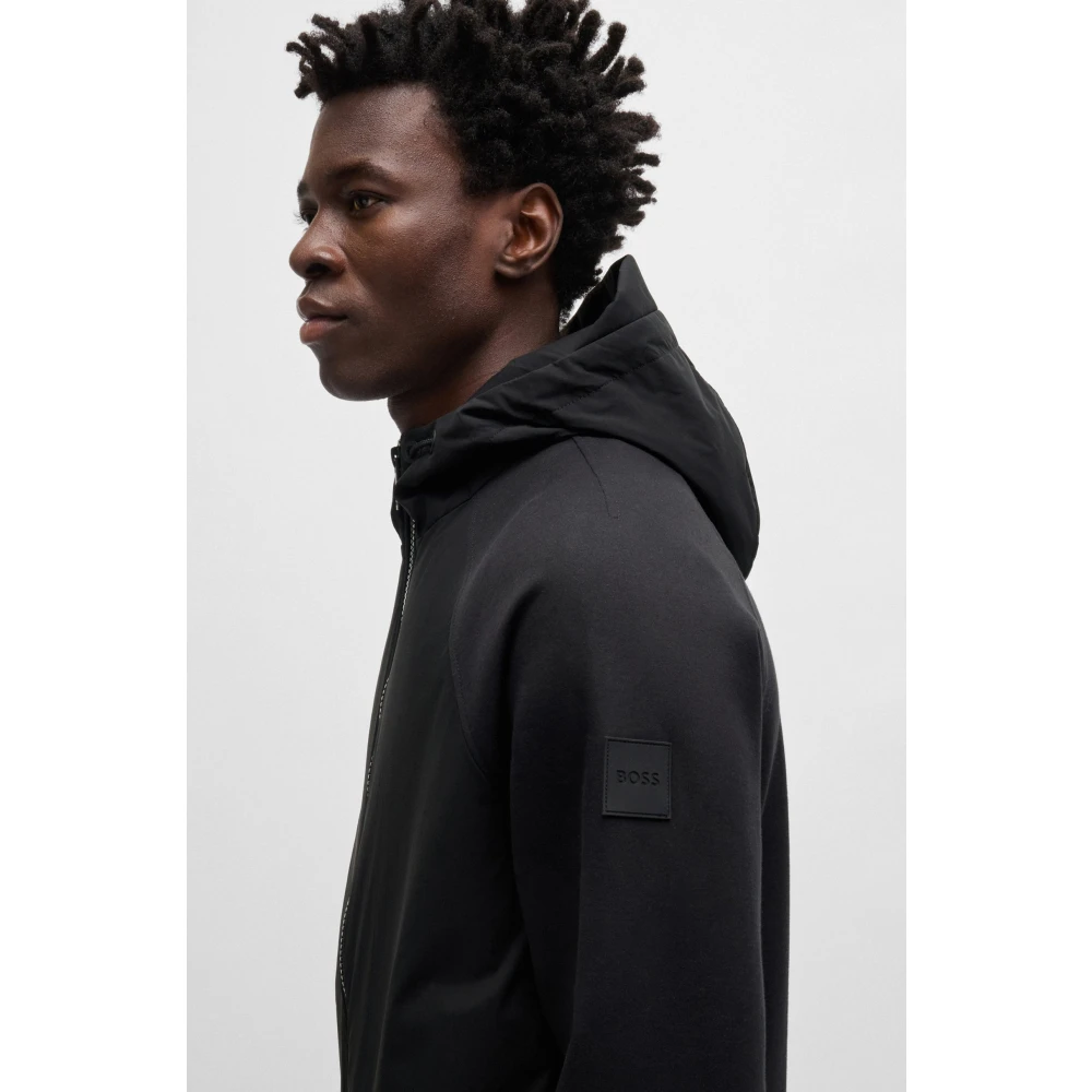 Hugo Boss Stijlvolle Jas Black Heren