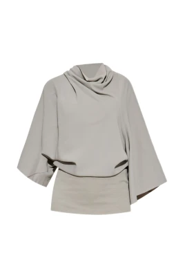 Ivory Tröja med Cowl Neck