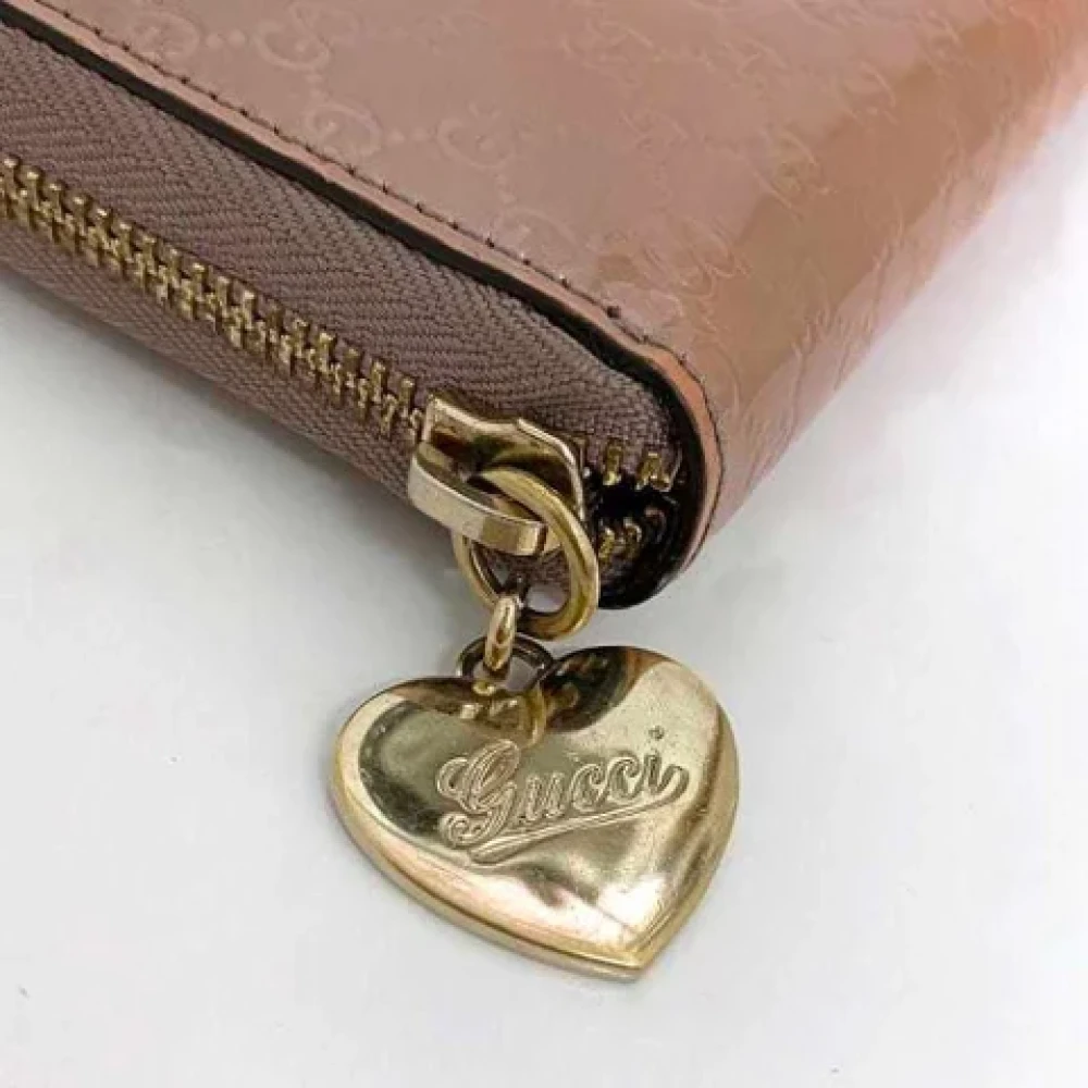 Gucci Vintage Pre-owned Leather wallets Beige Dames