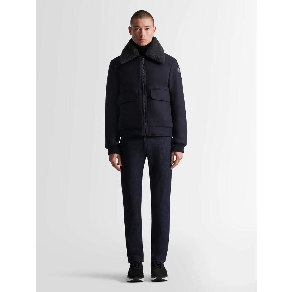 Fusalp Wollen Blouson Blue Heren