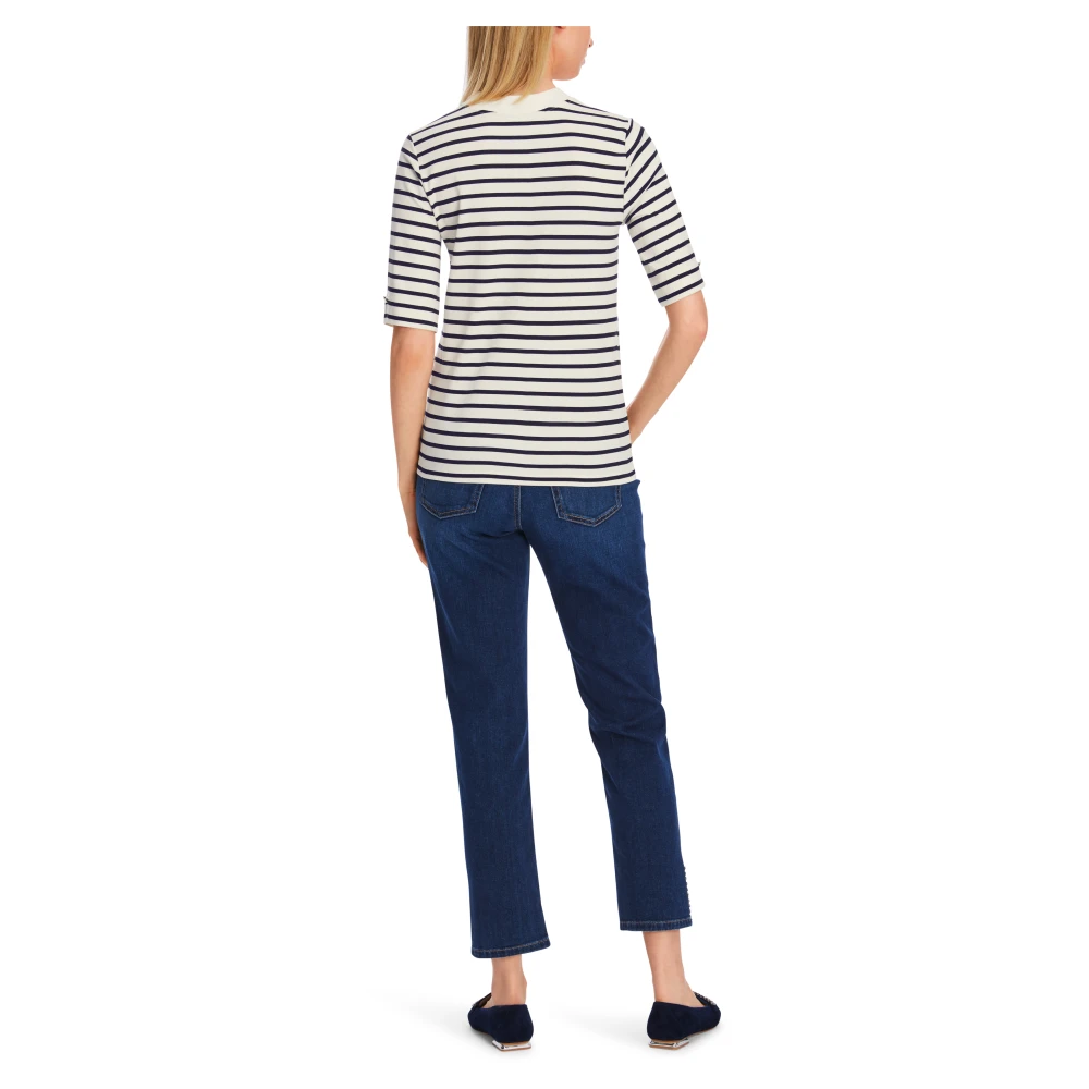 Marc Cain Gestreept T-shirt Black Dames