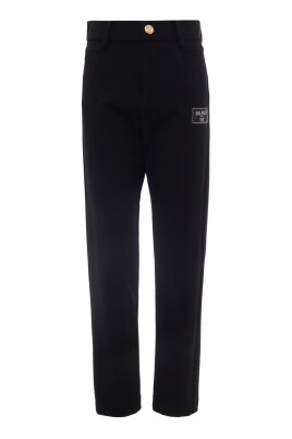 pantalon-decontracte-noir-avec-bouton-dore