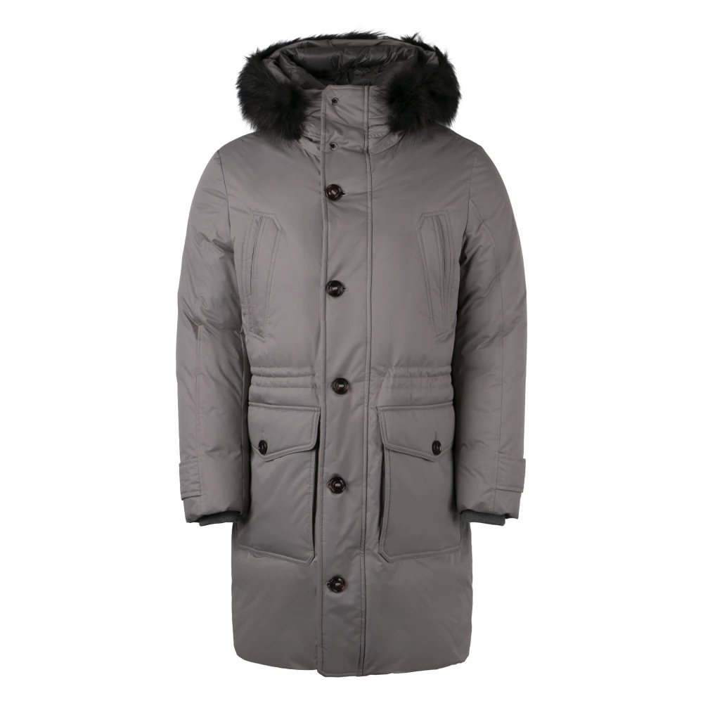 Moorer - Coats > Parkas - Gray - Moorer - Modalova