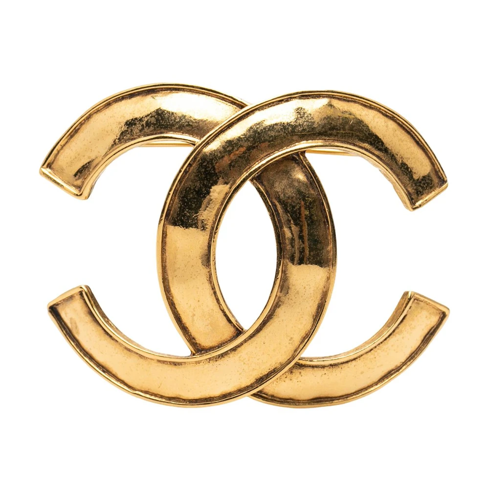 Chanel Vintage Donna Giallo Pre-Owned, Taglia Unica, Used,