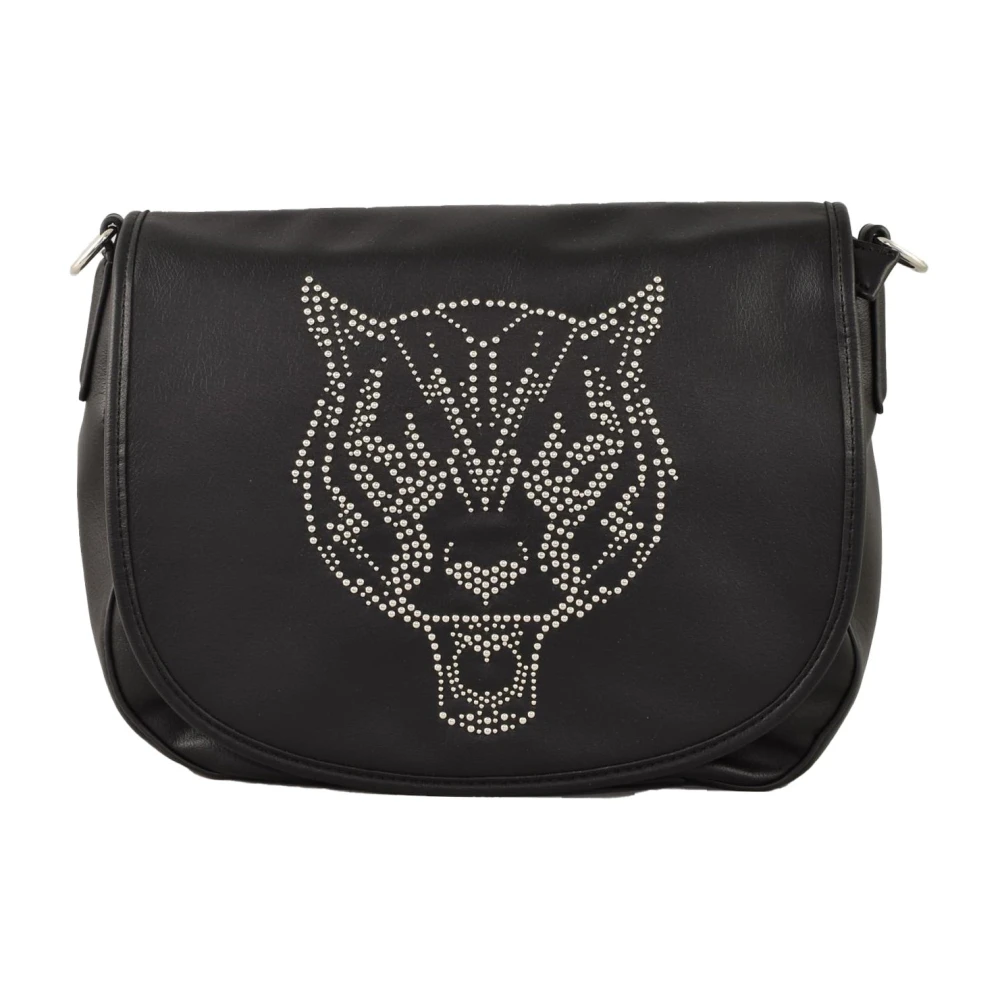 Plein Sport Stijlvolle PU-tas Black Dames