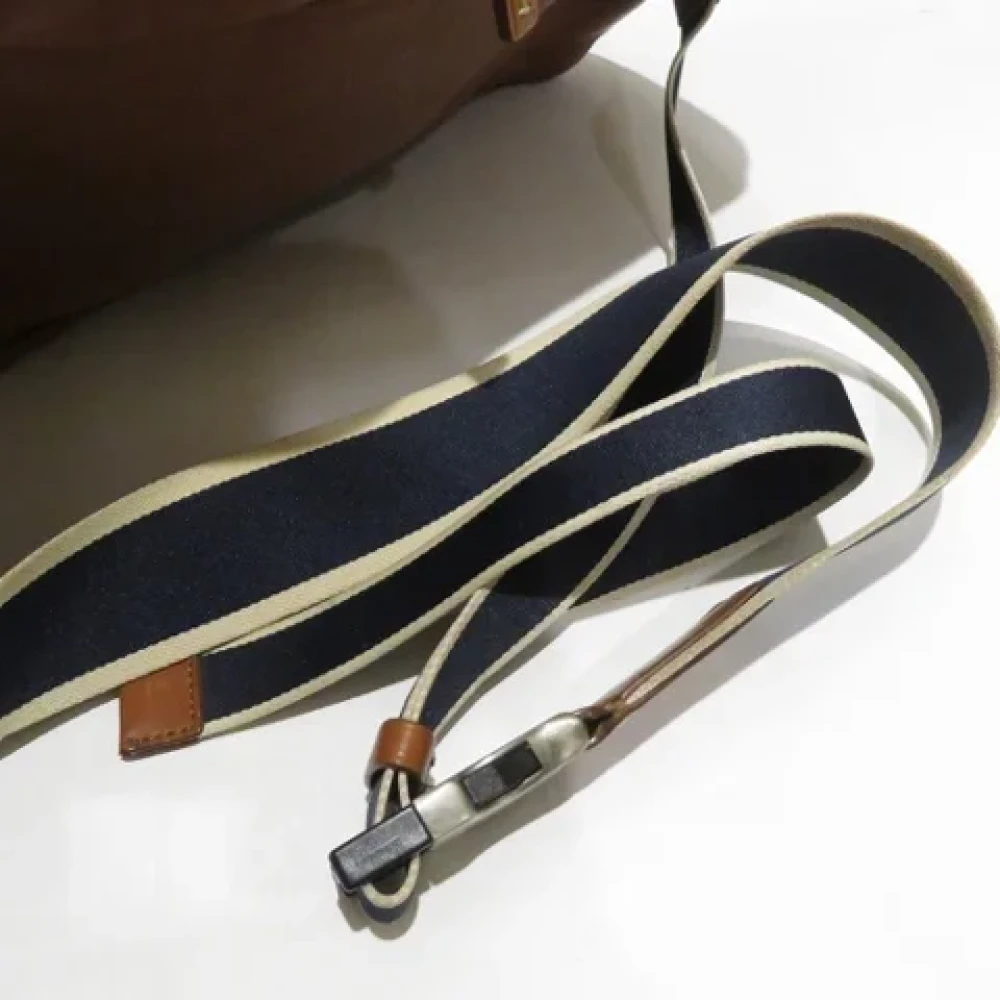 Coach Pre-owned Leather crossbody-bags Brown Heren