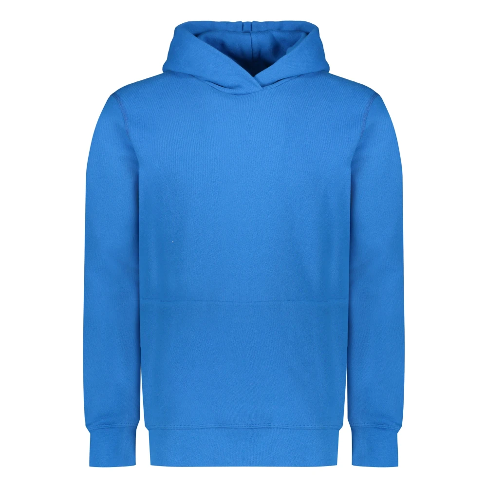 John Elliott Hoodie met zijritsen Blue Heren