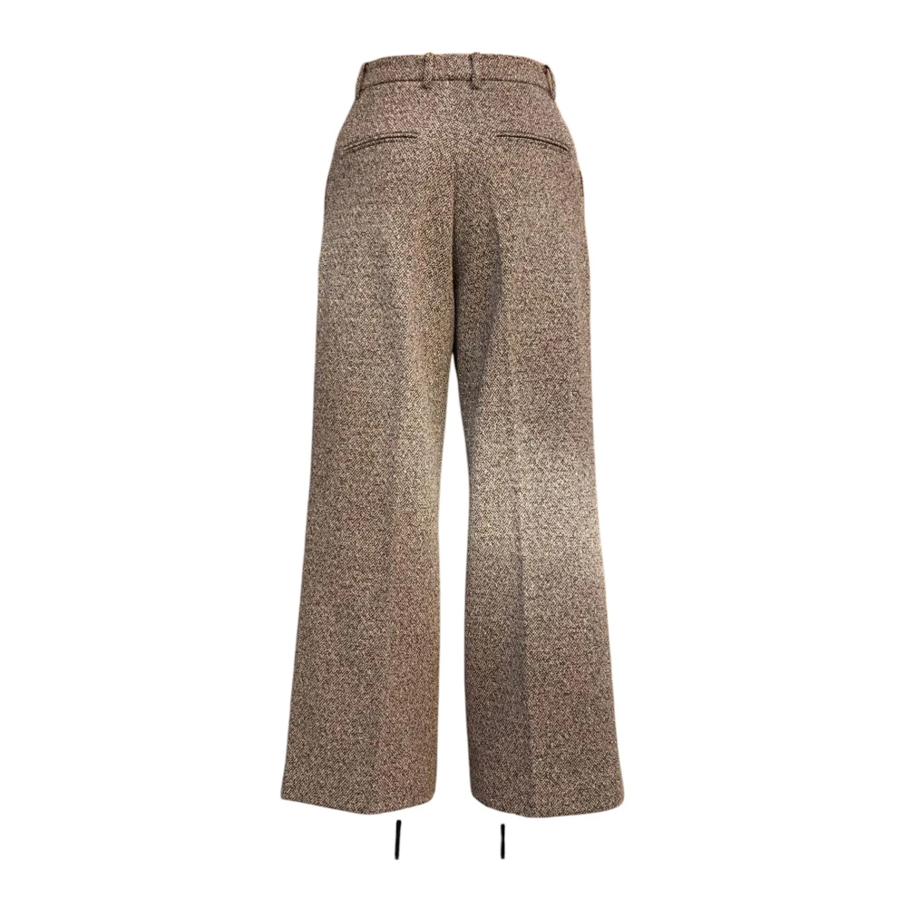 Emma&Gaia Wide Trousers Brown Dames