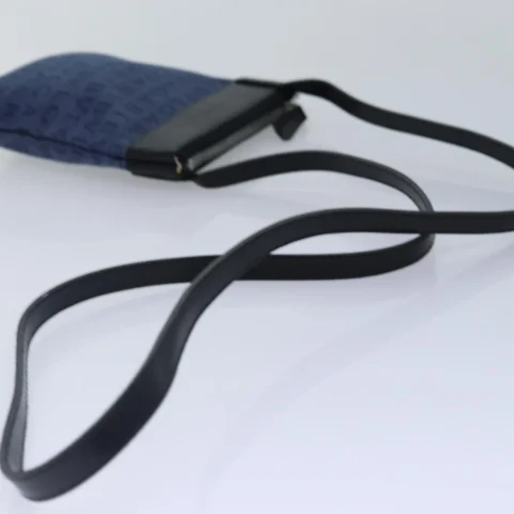 Bvlgari Vintage Pre-owned Canvas shoulder-bags Blue Dames