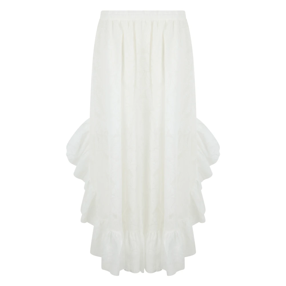 Zimmermann Women's White Maxi Skirts, S, Daylight Skirt