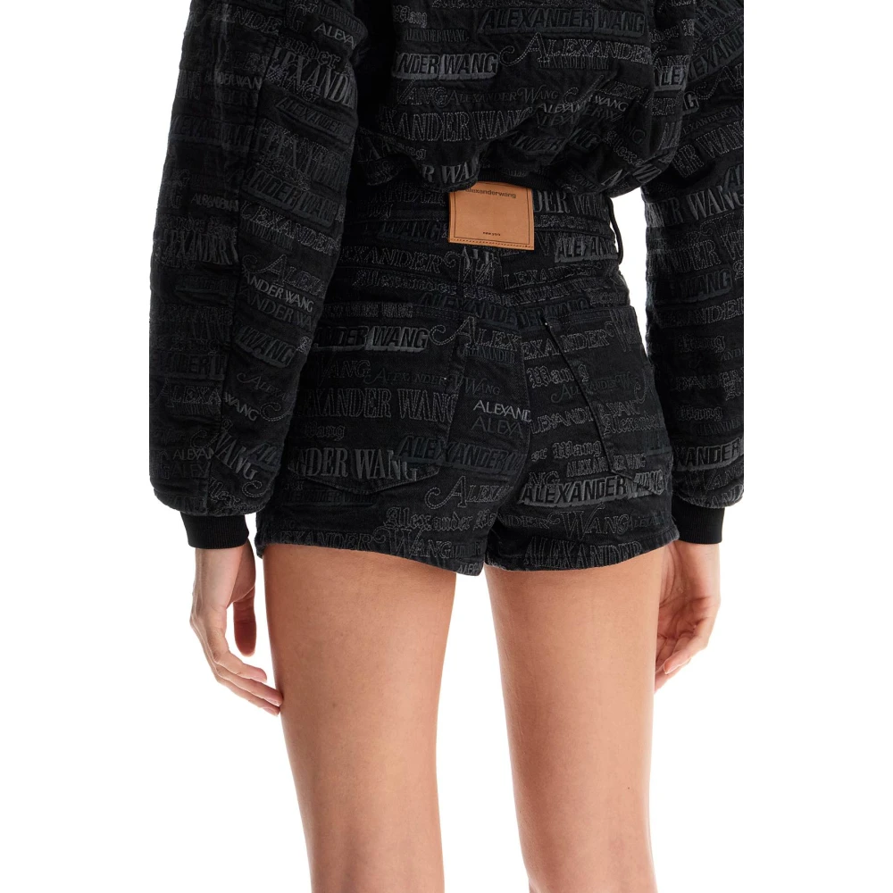 alexander wang Geborduurde Mini Rok Black Dames