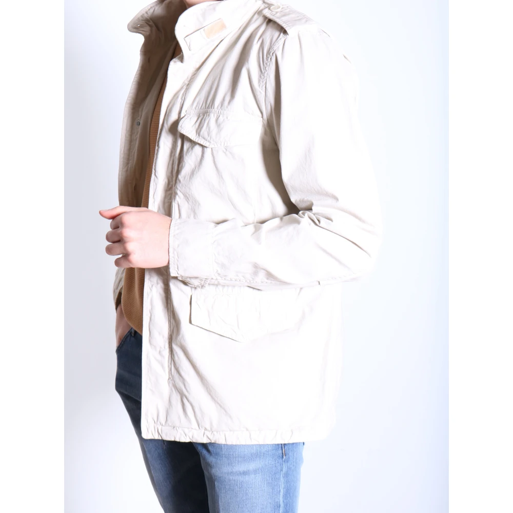 Aspesi Minifield Cot Ice Jacket Beige Heren