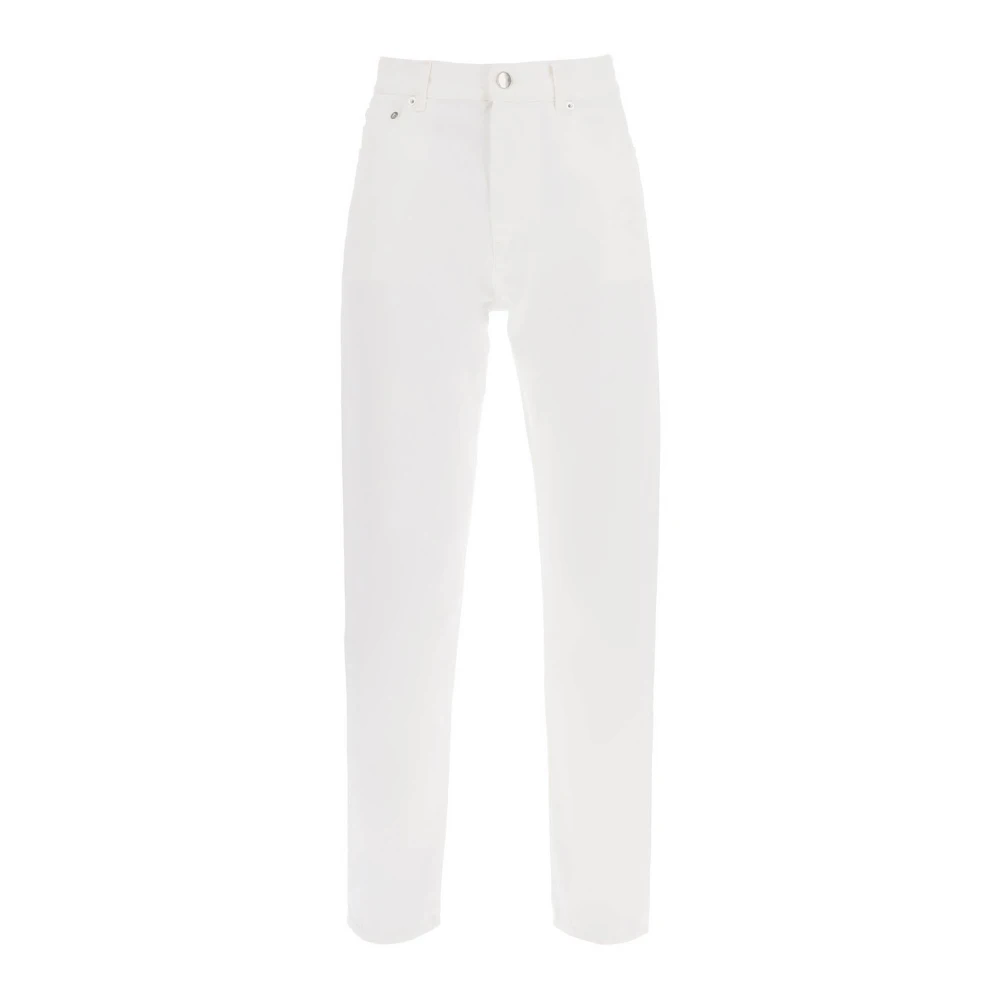 Loulou Studio Biologisch katoenen cropped straight cut jeans White Dames