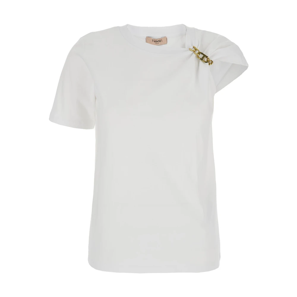 Twinset - Tops > T-Shirts - White - Twinset - Modalova