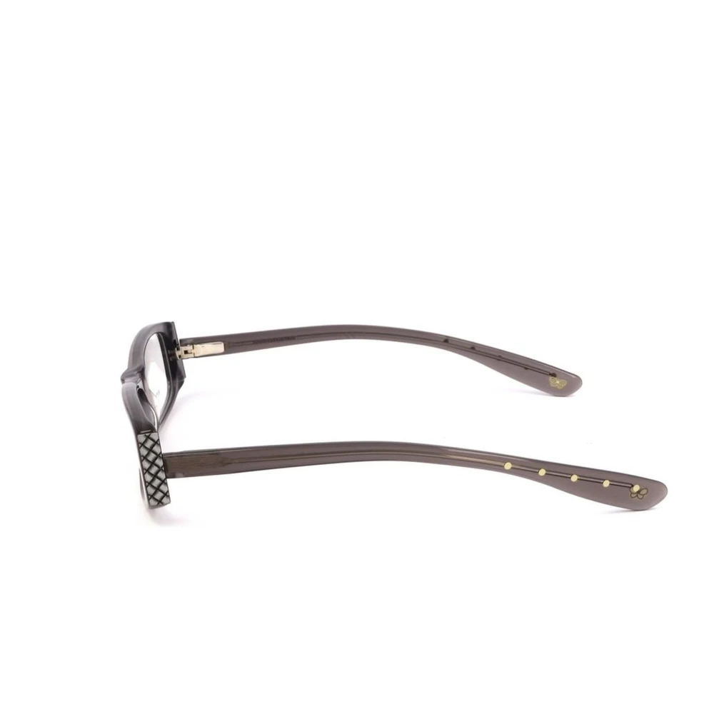 Bottega Veneta Grijze Acetaatframe Bril met Wijzerplaat Gray Dames