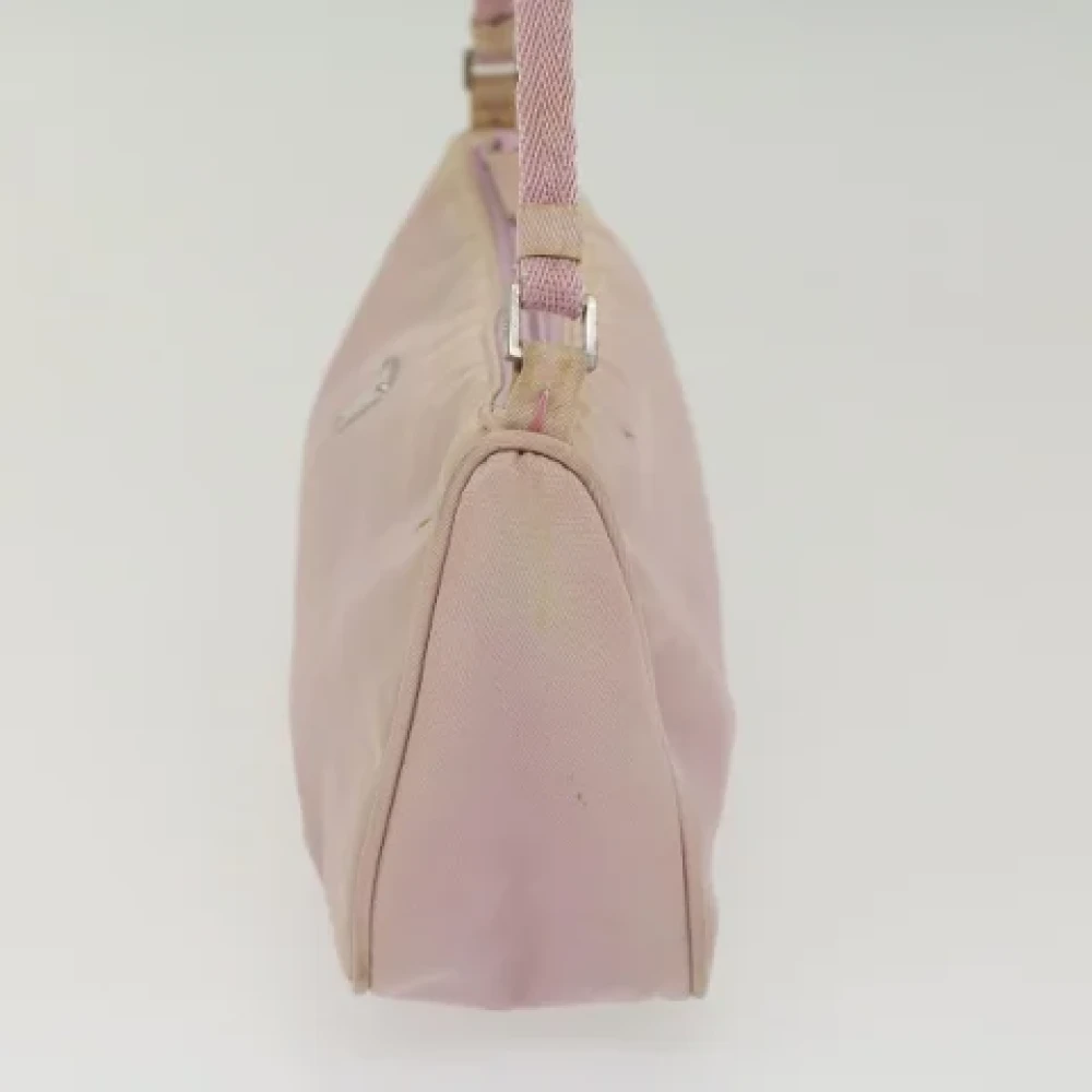 Prada Vintage Pre-owned Nylon pouches Pink Dames