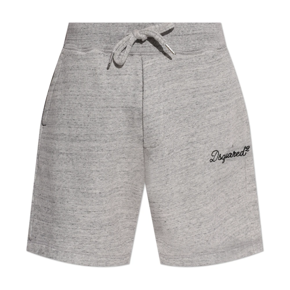 Dsquared2 Men's Gray Casual Shorts, S, Logo Shorts