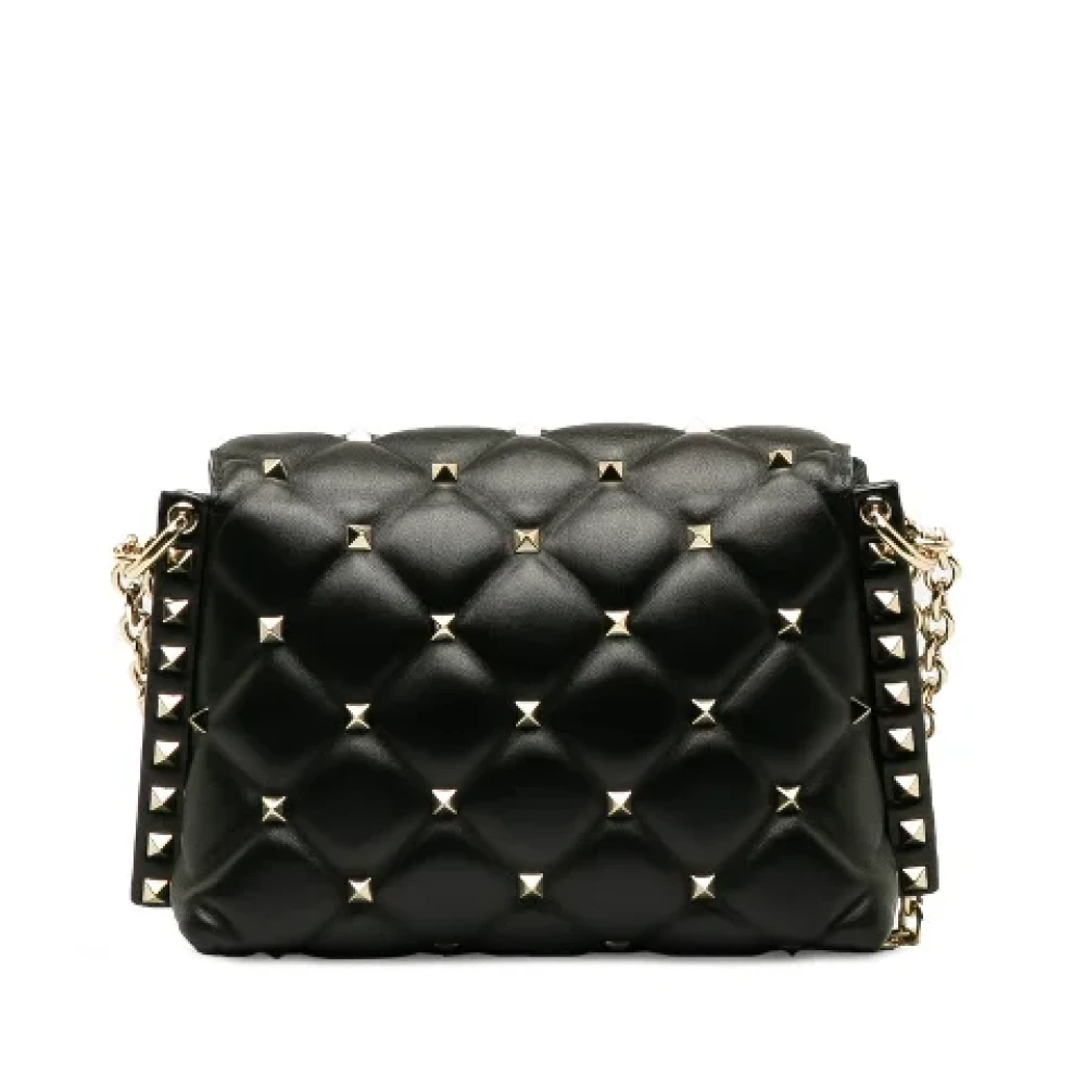 Valentino Vintage Pre-owned Leather shoulder-bags Black Dames
