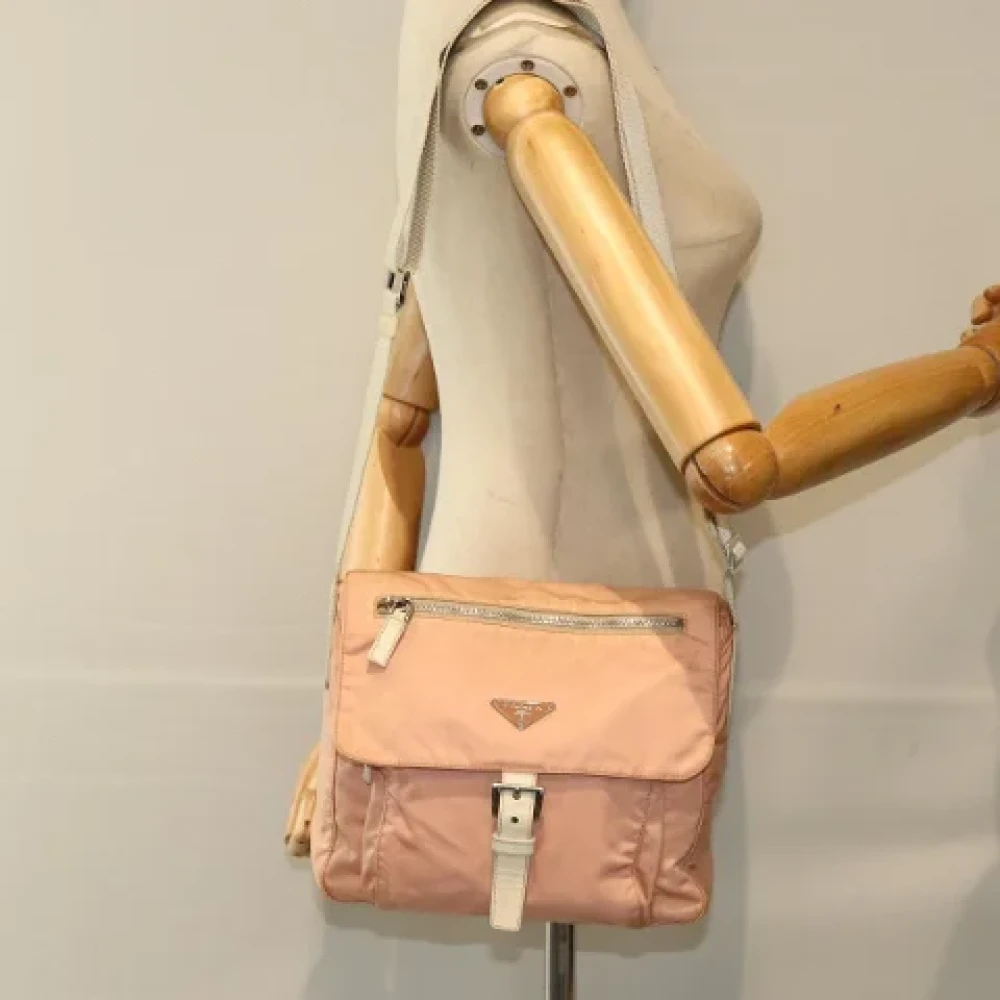 Prada Vintage Pre-owned Fabric prada-bags Pink Dames