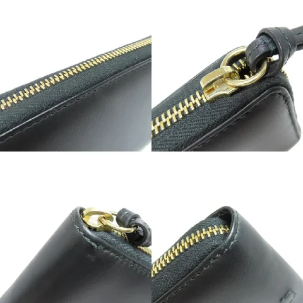 Gucci Vintage Pre-owned Leather wallets Black Dames