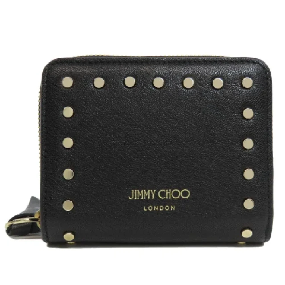 Jimmy Choo Pre-owned Leather wallets Black Dames