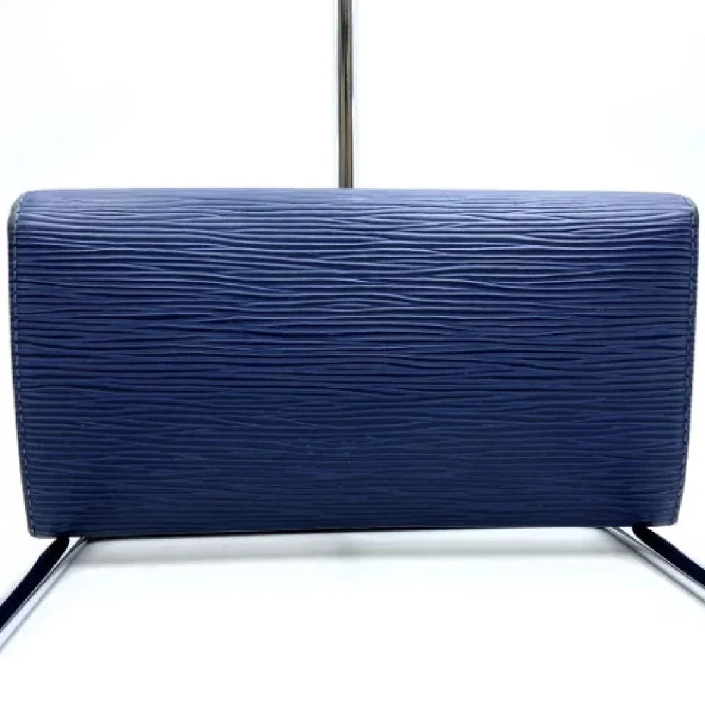 Louis Vuitton Vintage Pre-owned Leather wallets Blue Dames