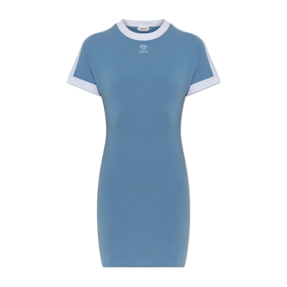 Versace Damen Blau Kleider, 2XSgröße: