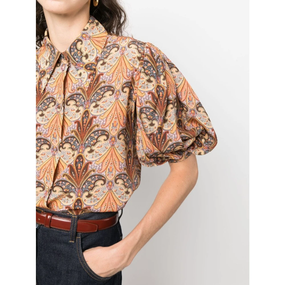 ETRO Paisley Zijden Overhemd Multicolor Dames