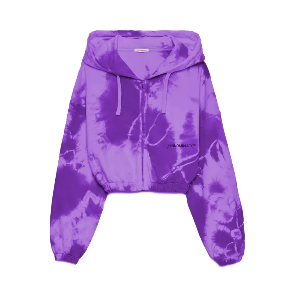 Hinnominate Purple Cotton Sweater Purple Dames