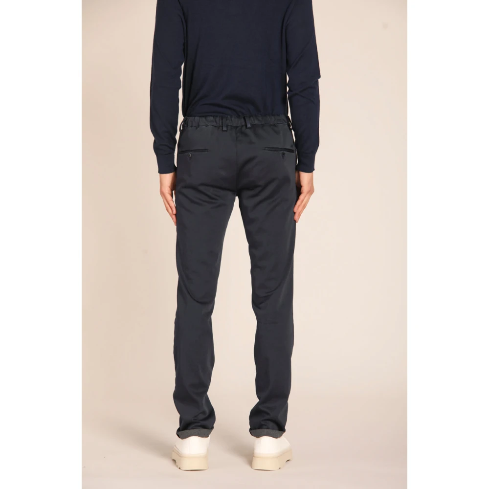 Mason's Slim Fit Navy Chino Broek Blue Heren