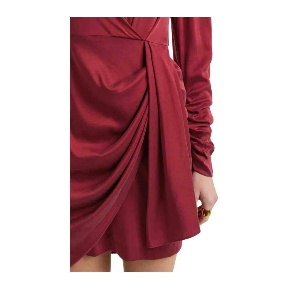 Zimmermann Garnet Gedrapeerde Mini Jurk Red Dames