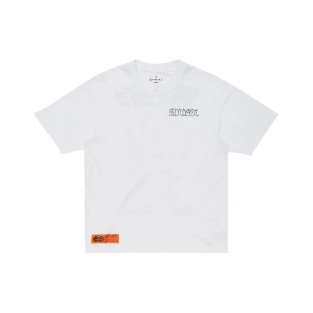 Edwin Men's White Spiral Sighs T-Shirt - T-Shirts - Xl - Tops