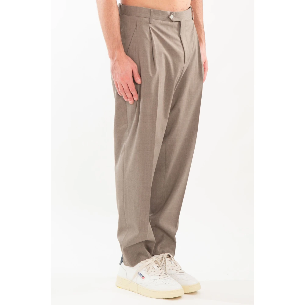 Briglia Verfijnde wollen broek Beige Heren