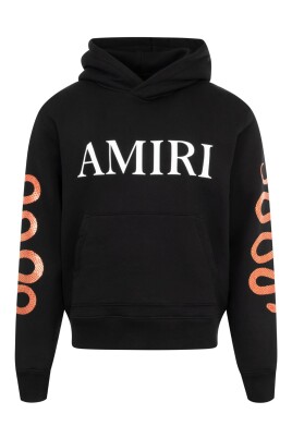 sweat-shirt-a-capuche-imprime-serpent-noir