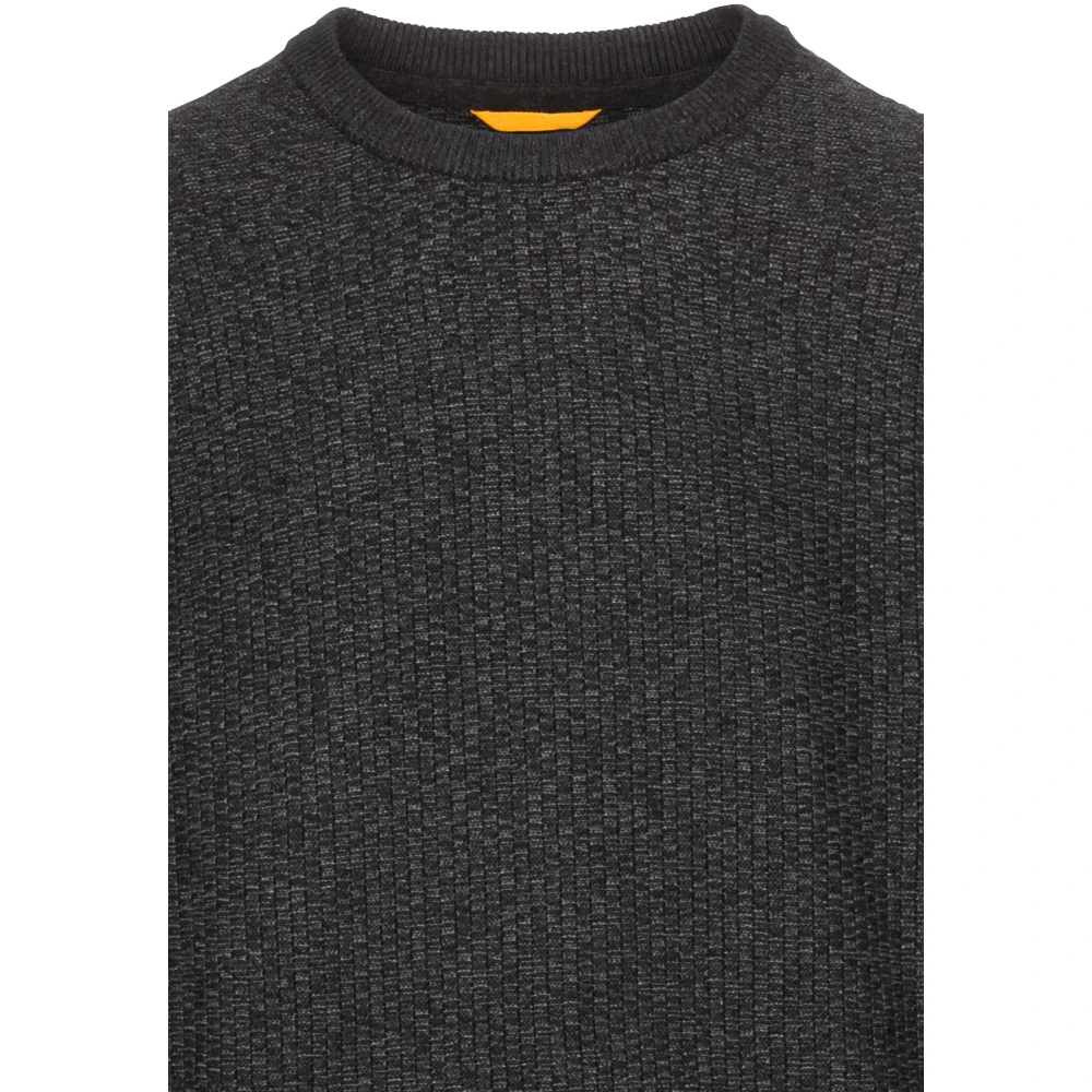 camel active Katoenmix Gebreide Trui Black Heren