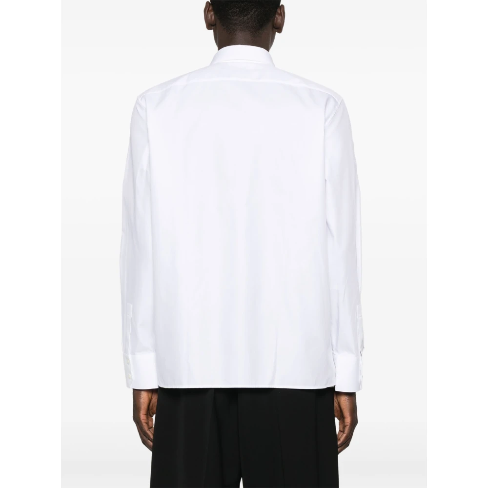 Saint Laurent Witte Overhemd met Puntkraag White Heren