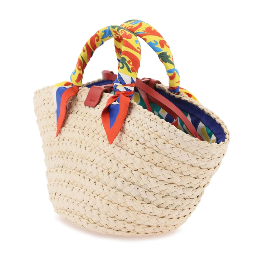 Dolce & Gabbana Kendra Kleine Shopper Tas met Carretto Print Multicolor Dames