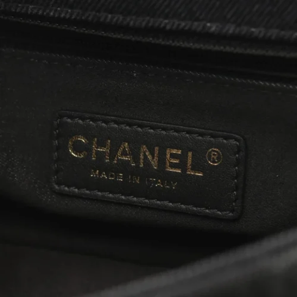 Chanel Vintage Pre-owned Denim shoulder-bags Black Dames