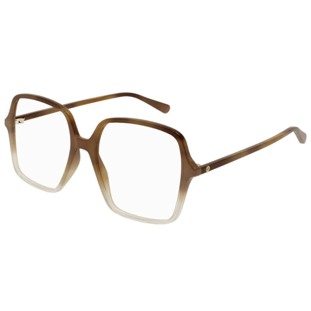 Gucci Unisex Brown Glasses, 53 Mm, Square Optical Frame