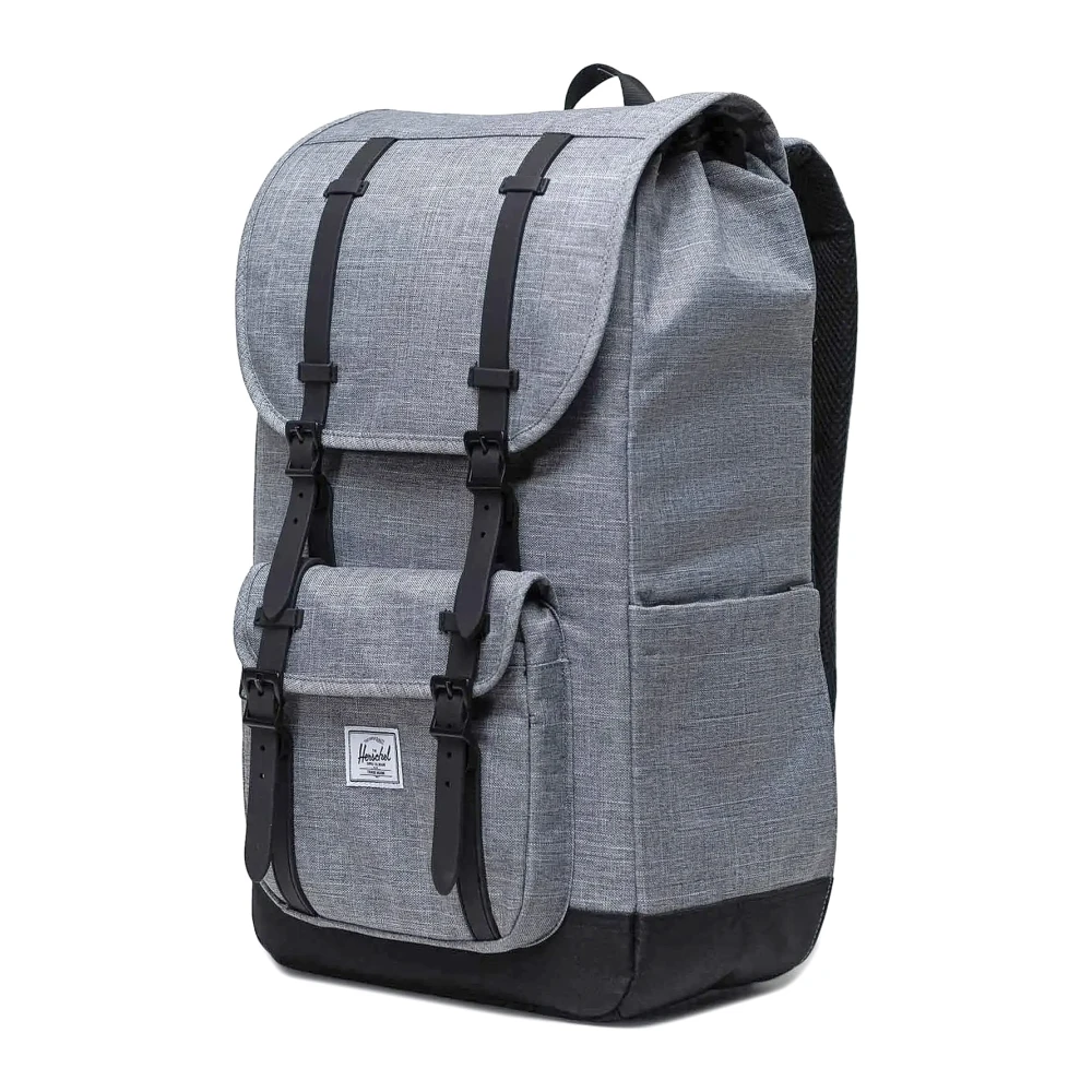 Herschel Logo Patch Fabric Backpack Gray Heren